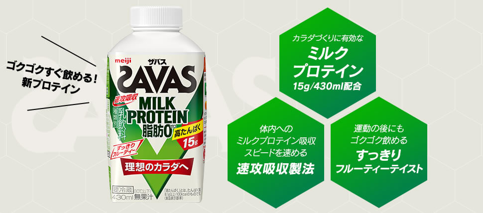 SAVAS（ザバス）ミルクプロテインの効果とは？